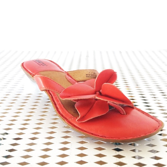 born red sandals